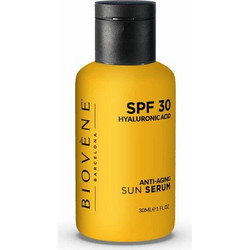 Biovene Hyaluronic Anti-Aging Sun Protection Αντηλιακό Serum Προσώπου Αντιγηραντικό Κατά των Πανάδων Spf30 30ml