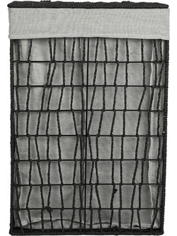 Estia ESTIA ΚΑΛΑΘΙ ΑΠΛΥΤΩΝ NEST 37x22x55cm 2 ΘΕΣΕΩΝ ΜΑΥΡΟ