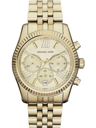 Michael Kors Γυναικείο Ρολόι Χρονογράφος με Χρυσό Μεταλλικό Μπρασελέ MK5556
