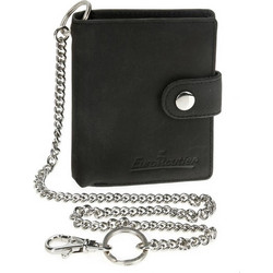ΠΟΡΤΟΦΟΛΙ ΔΕΡΜΑΤΙΝΟ ΓΙΑ ΚΑΡΤΕΣ & ΧΡΗΜΑΤΑ BIKER WALLET ME 45cm ΑΛΥΣΙΔΑ RFID ΠΡΟΣΤΑΣΙΑ ΣΕ ΜΑΥΡΟ ΧΡΩΜΑ LAMPA - 1 Τεμ