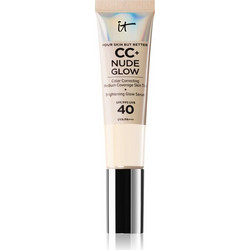 It Cosmetics CC+ Nude Glow lightweight Serum Fair Porcelain Liquid Foundation SPF40 32ml