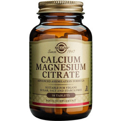 Solgar Calcium Magnesium Citrate 50 Ταμπλέτες