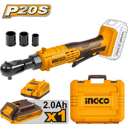 INGCO CDRLI2060152 Καστάνια 3/8" Μπαταρίας 20V Li-Ion +Βαλίτσα 65Nm ΜΕ 1 ΜΠΑΤΑΡΙΑ