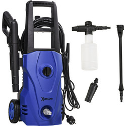 Durhand Πλυστικό Μηχάνημα Υψηλής Πίεσης 1600W με Ρυθμιζόμενο Ακροφύσιο και Σετ Καθαρισμού, 35x28x65 εκ. Μπλε και Μαύρο 845-865V90BU