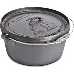 CAMPFIRE Camp Oven 8,5 Lt - 9Qt pre-seasoned, Βαθιά Μαντεμένια Κατσαρόλα, P92L-09
