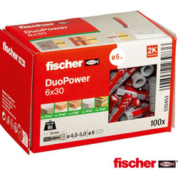 Fischer 535453 Βύσμα ναυλον Duopower 6x30 100τεμ