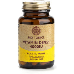 Bio Tonics Vitamin D3/K2 4000iu 40 Κάψουλες