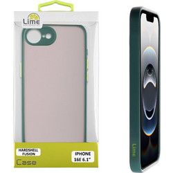 Lime Successories Lime Θηκη Iphone 16E 6.1'' Hardshell Fusion Full Camera Protection Green With Yellow KEYS