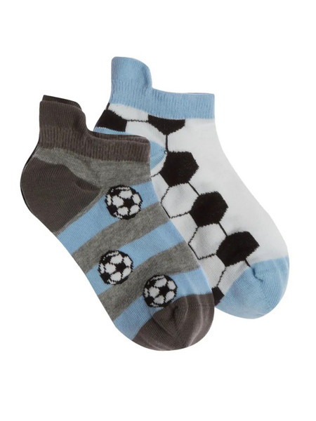 FMS Παιδικές Κάλτσες Sneaker Football - 2 Ζεύγη, Χρώμα Πολύχρωμο