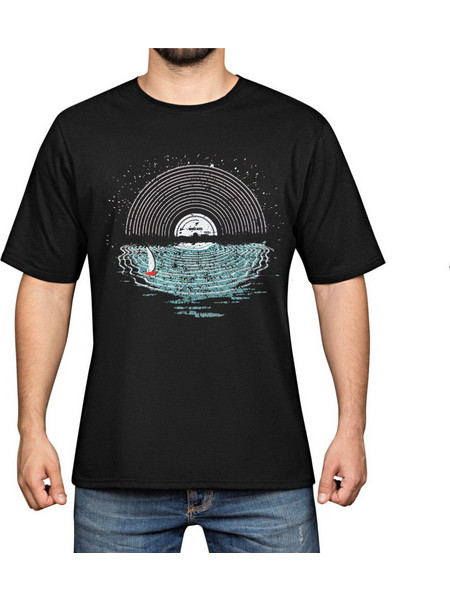 Ανδρικό T-Shirt Όμορφο καλοκαιρινό σχέδιο - 5540