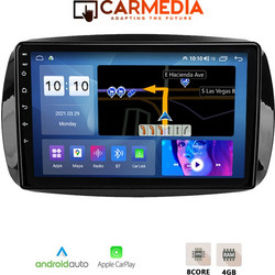 Carmedia CMDU409-3 Smart 453 2016+ Ηχοσύστημα Αυτοκινήτου με Οθόνη Αφής & GPS