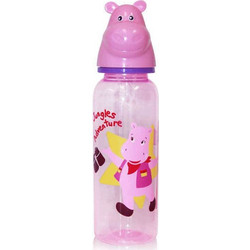 Lorelli Πλαστικό Μπιμπερό με Θηλή Σιλικόνης 0m+ Hippo Pink 250ml 102031