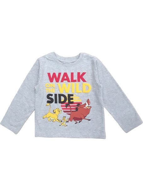 Μπλουζάκι Μακρυμάνικο Walk On The Wild Side Grey 8020404
