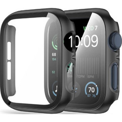 Rosso Θήκη με Tempered Glass για Apple Watch 4 / 5 / 6 / SE 40mm Μαύρο