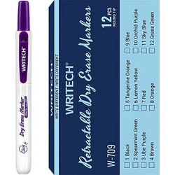 WRITECH ΜΑΡΚΑΔΟΡΟΣ ΠΙΝΑΚΟΣ ΚΟΥΜΠΙ 2mm RETRACTABLE ORCHID ΜΩΒ (Το προιόν πωλείται σε μεμονωμένα τεμάχια του ενός)