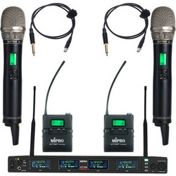 MIPRO ACT-800 2xMU59 2xGuitar 5UA Σετ 2 Μικρόφωνα Χειρός XLR / XLR Mini