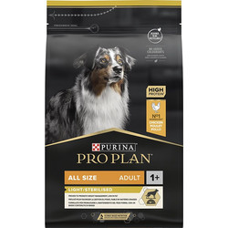 Purina Pro Plan All Size Adult 1+ Light & Sterilised Optiweight with Chicken 3kg