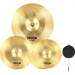 VEVOR Cymbal Pack 3 Pieces Cymbals Drum Set 355/400/505 mm (14 16 20 Inches) Cymbal για τύμπανο