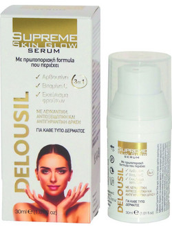 S.J.A Pharm Delousil Supreme Skin Glow Αντιγηραντικό Ενυδατικό Serum Προσώπου για Λάμψη 30ml