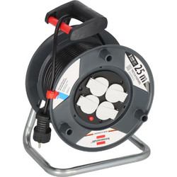 Brennenstuhl Garant E Μπαλαντέζα 4 Θέσεων με Καλώδιο 25m/ H05VV-F/ 3G1,5 Black