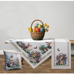 Πασχαλινή Τραβέρσα (35x100) Easter Charm Dimeco Εκρού 35x100