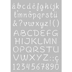 Στενσιλ ABC 21 x 29,7 cm (Συνολικό μέγεθος)