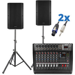 Vonyx Audio 59 DJ 2x VSA12P AM8A
