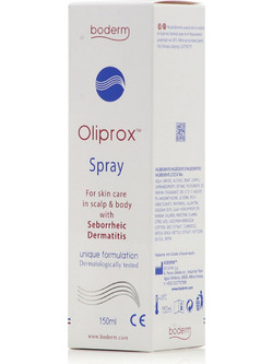 Boderm Oliprox Anti-Dandruff Spray Μαλλιών κατά της Πιτυρίδας & της Σμηγματορροϊκής Δερματίτιδας 150ml