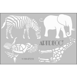 Στένσιλ Artdeco A4 (21x29,7cm) animal planet 210