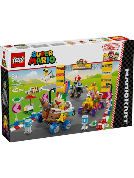 Lego Super Mario Kart Baby Peach & Grand Prix Set για 8+ Ετών 72036