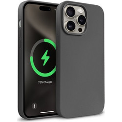 Crong Color Cover Magnetic - Case For Iphone 15 Pro Magsafe (Titanium) - (CRGCOLRMIP1561PTTN)
