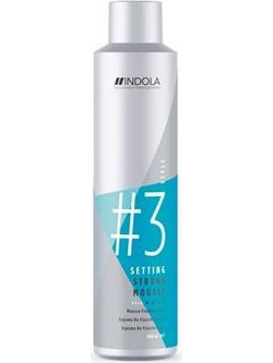 Indola Innova #3 Setting Strong Αφρός Μαλλιών για Δυνατό Κράτημα 300ml