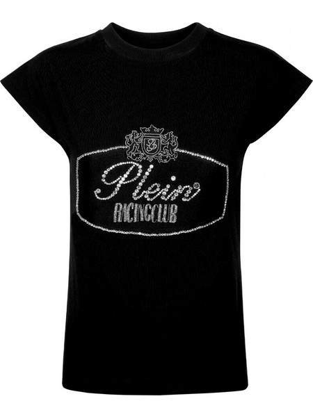 PHILIPP PLEIN TANK TOP CARS RACING LOGO ΜΑΥΡΟ