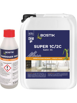BOSTIK MAISON SUPER 1C/2C ΣΑΤΙΝΕ 45 ΒΕΡΝΙΚΙ 2 ΣΥΣΤΑΤΙΚΩΝ PU ΝΕΡΟΥ ΜΕ ΚΕΡΑΜΙΚΑ ΣΩΜΑΤΙΔΙΑ 5LT (48310200)