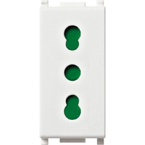 PLANA ΠΡΙΖΑ 2P+E 16A P17/11 ΛΕΥΚΟ VIMAR