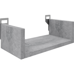 Ραφιέρα τοίχου Derva σε cement γκρι απόχρωση 30x15x10cm