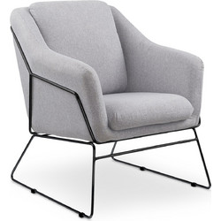 Diommi Πολυθρόνα Γκρι 60-21824