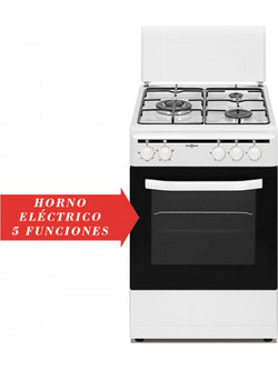 Vitrokitchen CB5535BNE NAT Κουζίνα Αερίου με Εστίες Αερίου 55cm
