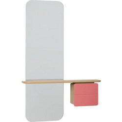 Καθρέπτης Τοίχου One More Look 5620C5620-9 78x15x118cm Oak Nuance Rose Umage