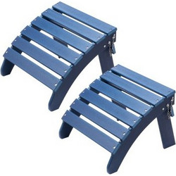 VEVOR Σετ 2 Υποπόδια Adirondack HDPE Μπλε KZDADLDKTTQP1RT1QV0