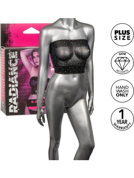 CALEXOTICS - RADIANCE BANDEAU TOP RHINE PLUS SIZE