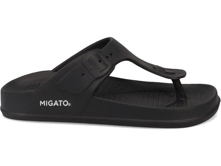 Μαύρη ανδρική σαγιονάρα footbed