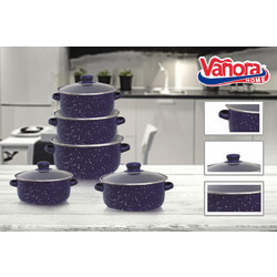 Vanora VN-E-C538 Σετ Μαγειρικά Σκεύη 5 τμχ + 5 καπάκια , ZORA