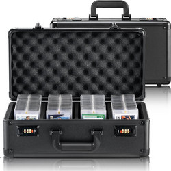 VEVOR 108 PSA Graded Card Storage Box 4 Slots Θήκη για αθλητικές κάρτες Κωδική κλειδαριά