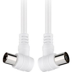 Goobay Καλώδιο Κεραίας Coax Male to Coax Female 5m White 11522