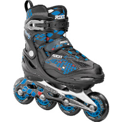 Byox Roces Jockey Inline Αυξομειούμενα Rollers Παιδικά Μαύρα Μπλε