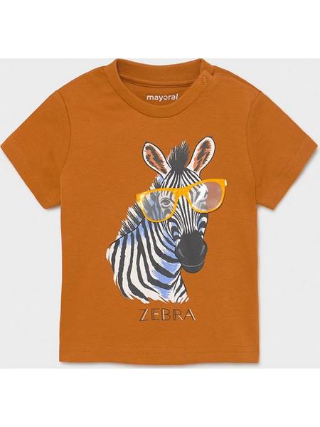Μπλούζα Κοντομάνικη ZEBRA Mayoral Καφέ Mayoral
