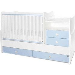 Lorelli Combo Πολυμορφική Κούνια για Στρώμα 62x110cm White Baby Blue