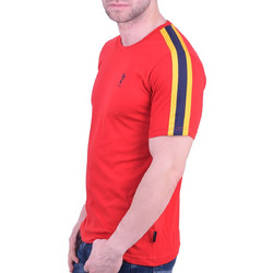 Splendid t-shirt 43-206-024 με ρίγα στον ώμο Κόκκινο