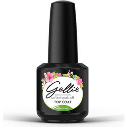 Gellie No Wipe Top Coat Ημιμόνιμο Βερνίκι Νυχιών 15ml